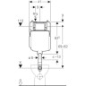 Смывной бачок GEBERIT SIGMA 8 109.791.00.1 скрытого монтажа для унитазов